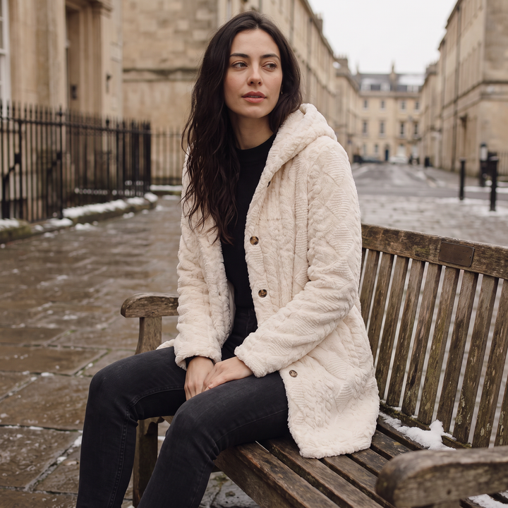 Hooded Teddy Cardigan