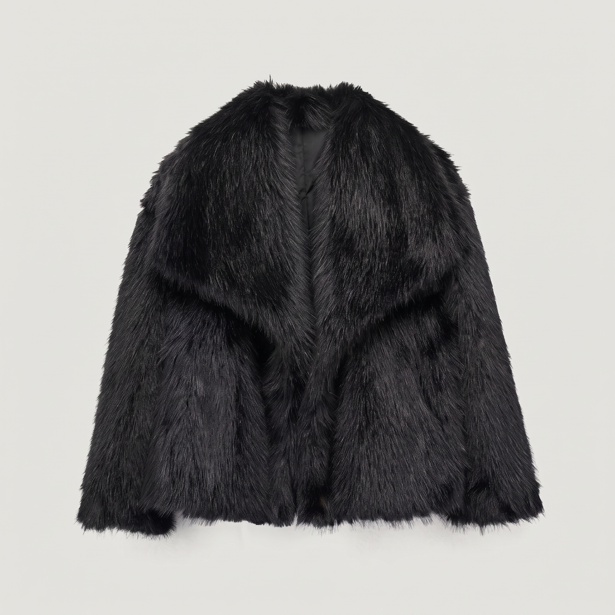 Longline Faux Fur Coat