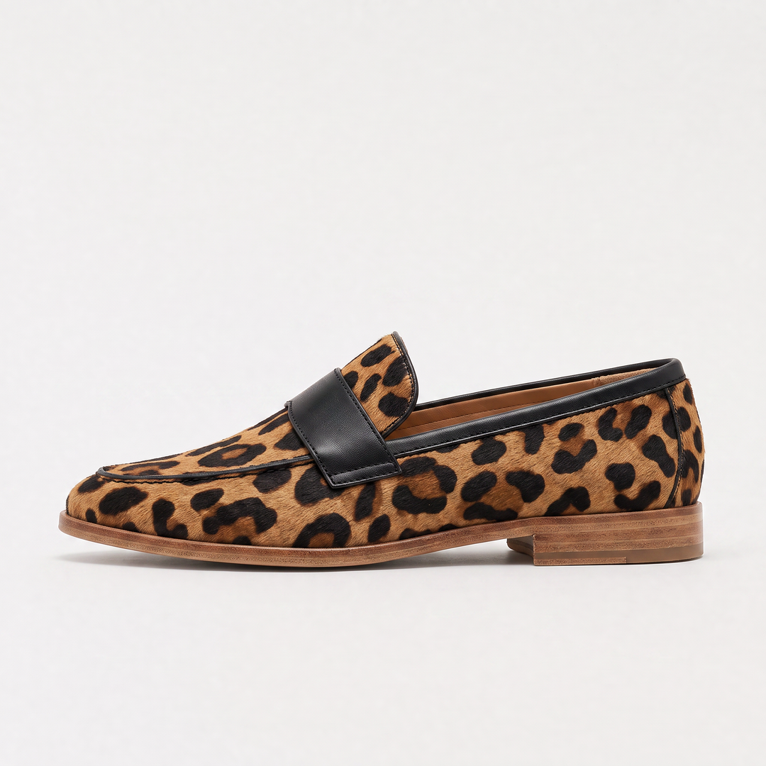 Pointed-Toe Penny Loafers
