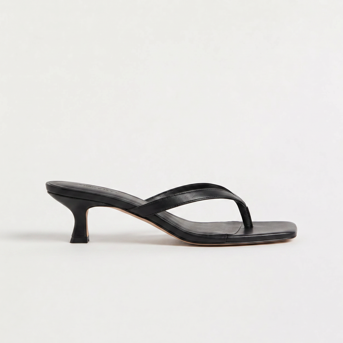 Square Toe Kitten Heel Sandals