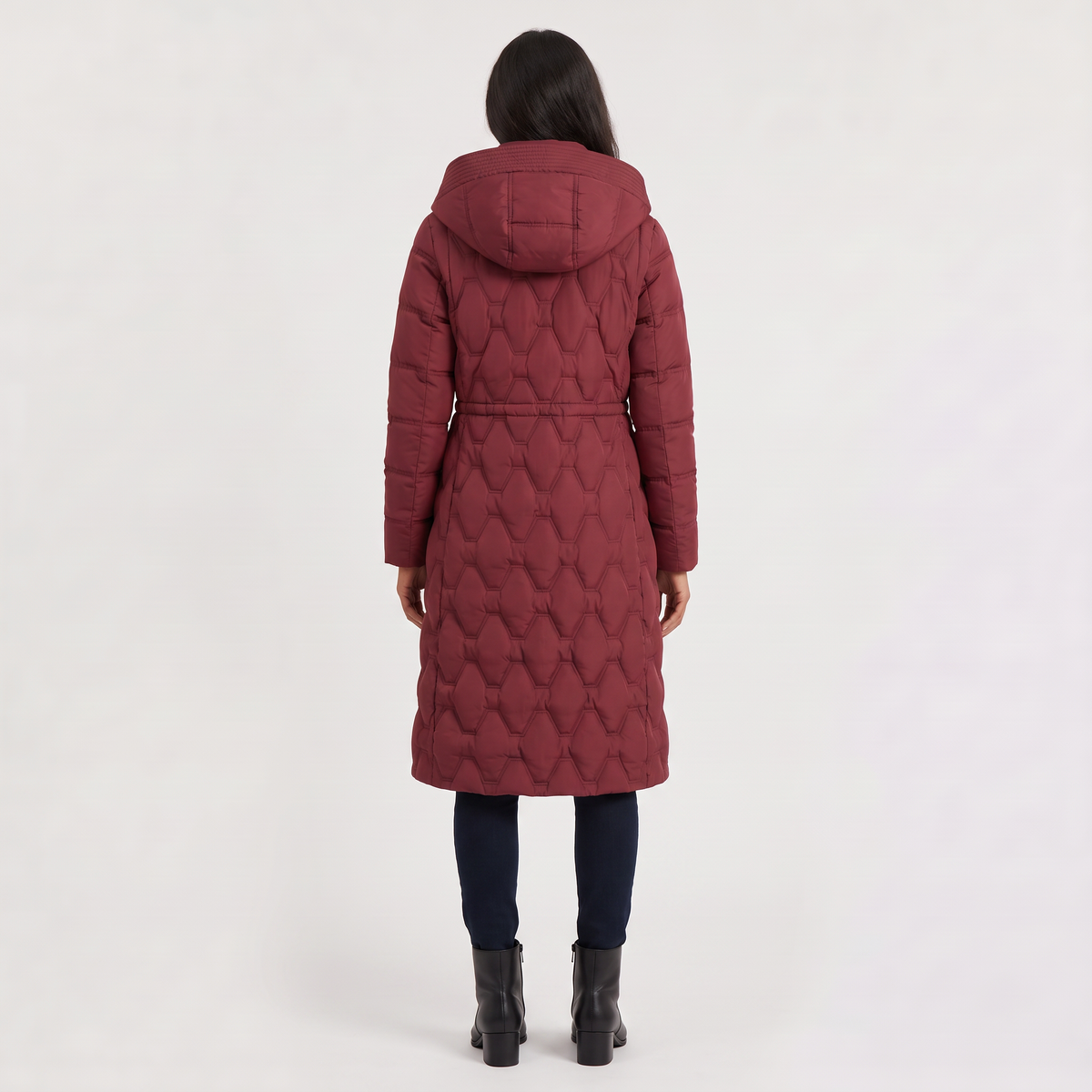 Maxi Quilted Hooded Coat