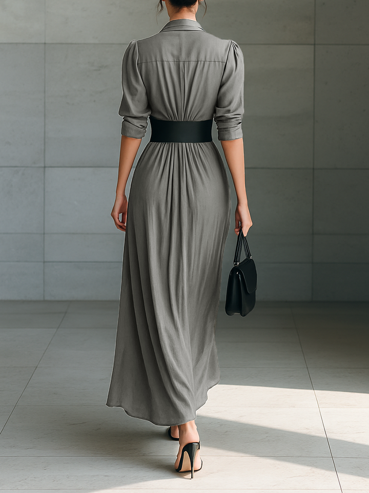 Zahara Long Pleated Dress
