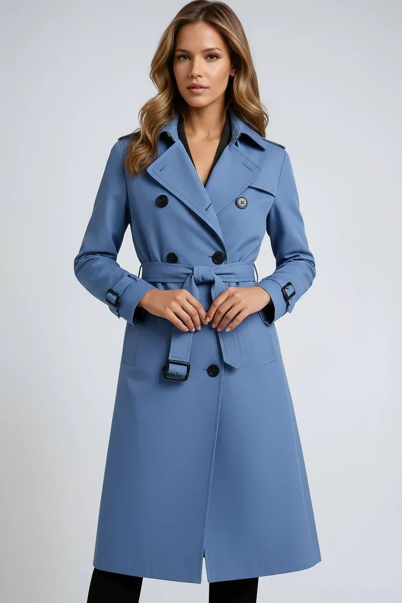Alice | Double Breasted Long Trench Coat