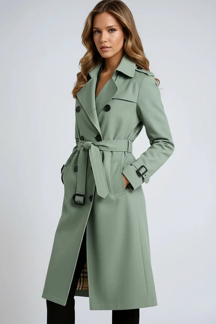 Alice | Double Breasted Long Trench Coat