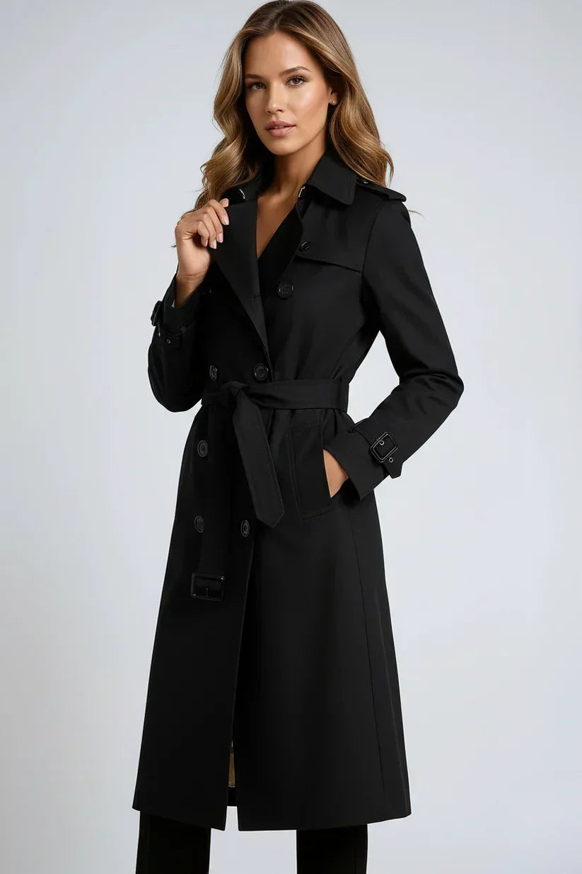 Alice | Double Breasted Long Trench Coat
