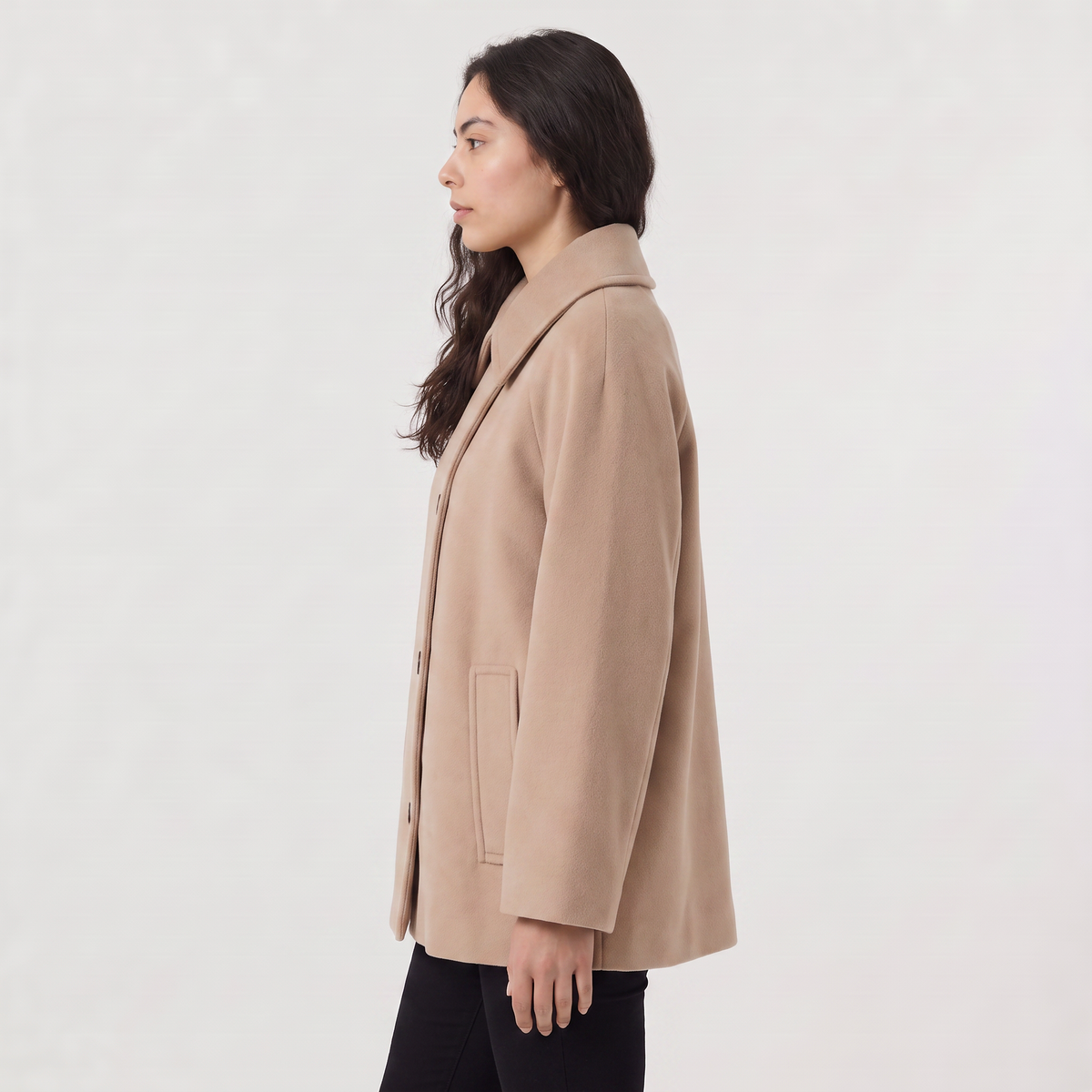 Oversized Wool Blend Coat