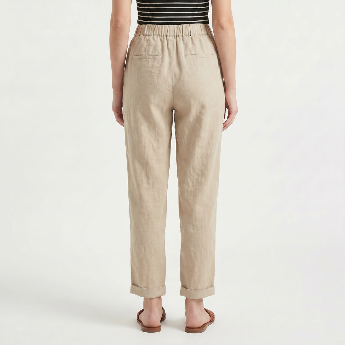 Harem Pants with Elastic Waist