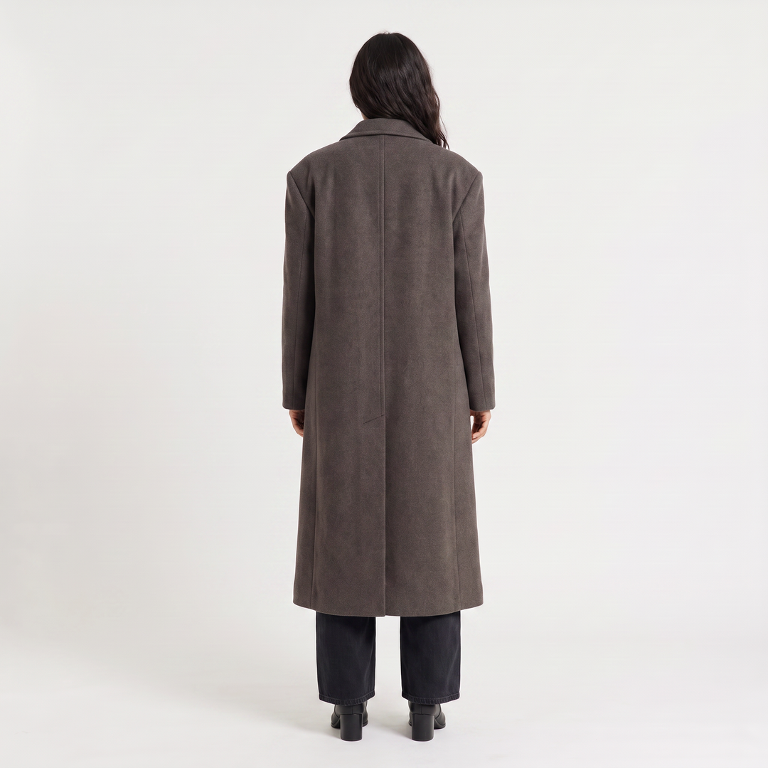 Oversized Double-Breasted Coat