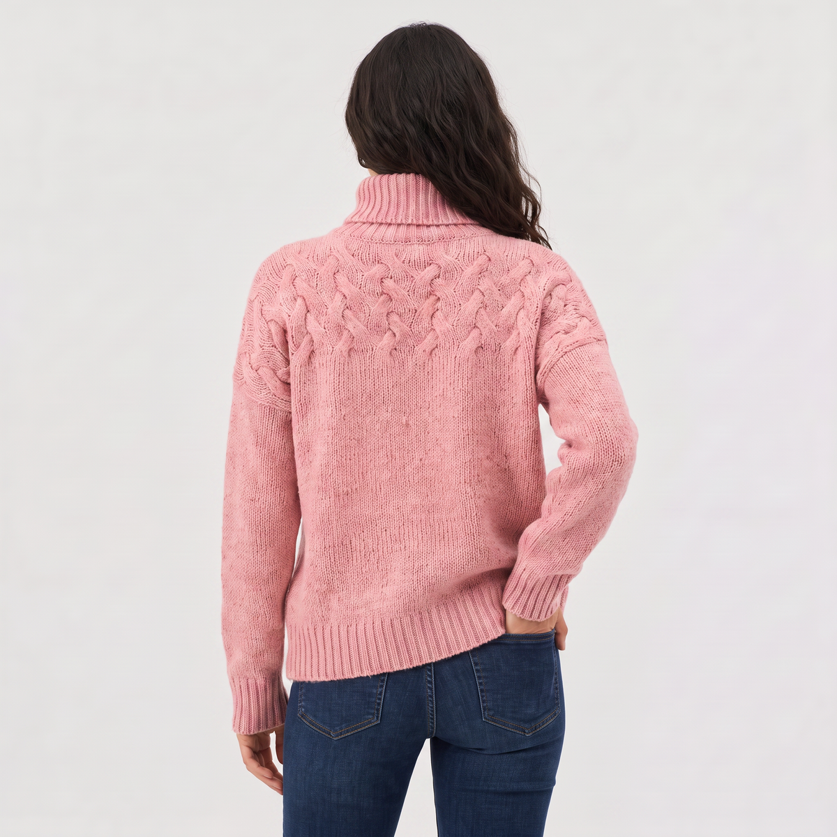 Jenna Cable Knit Turtleneck