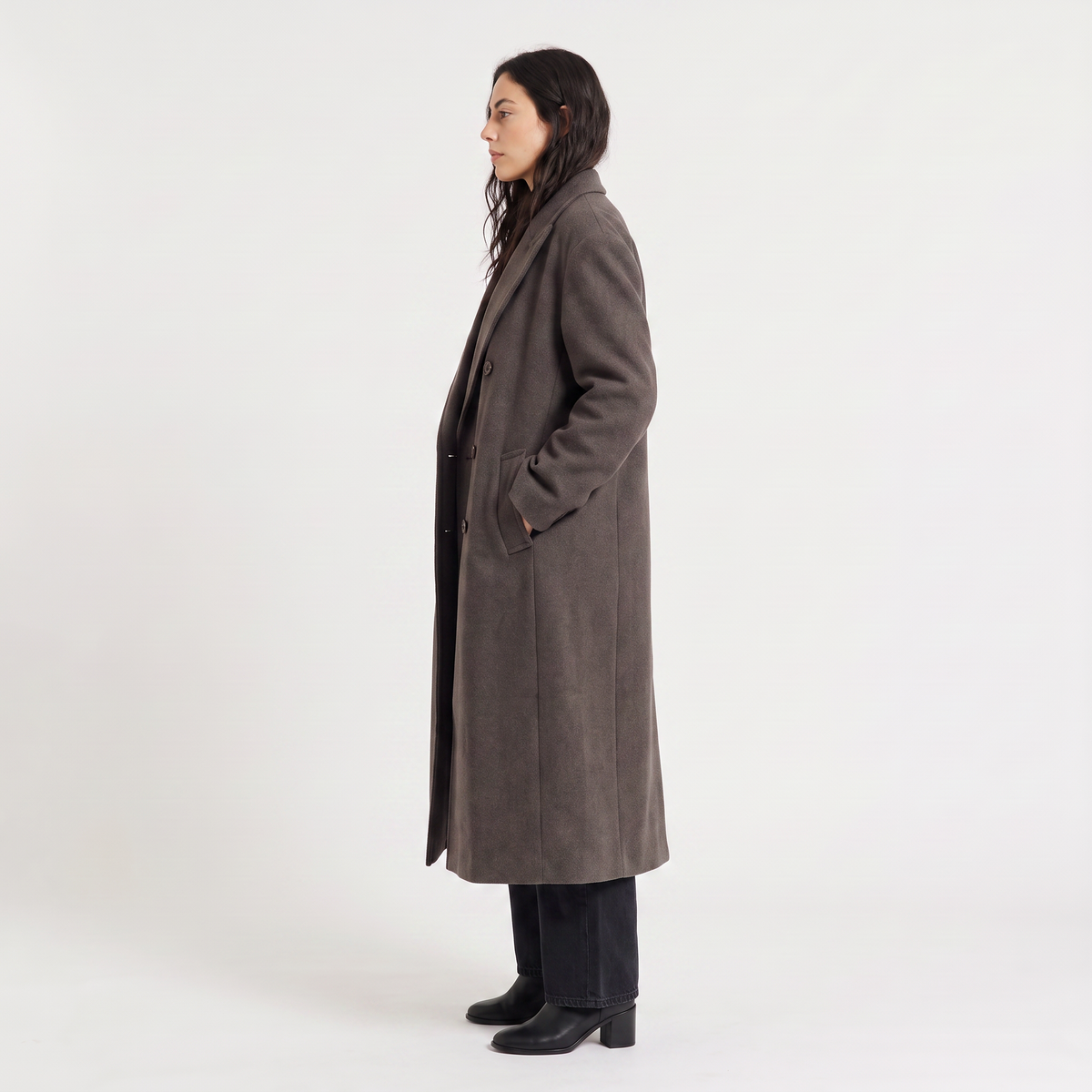 Oversized Double-Breasted Coat