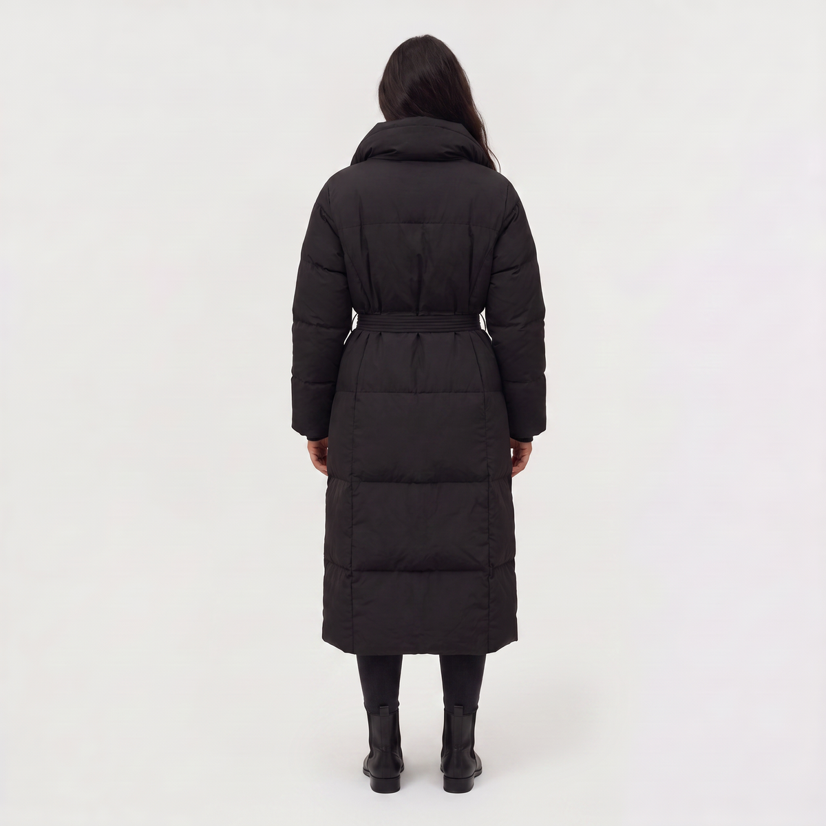 Long Line Hooded Puffer Coat