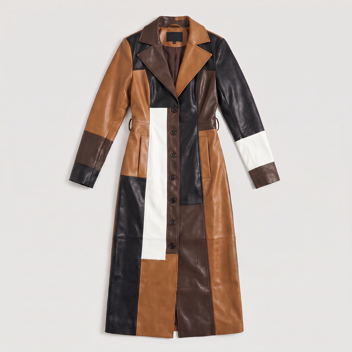 Patchwork Trench Coat