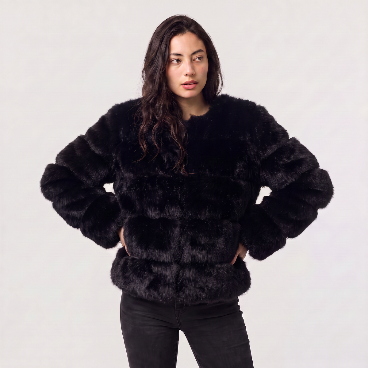 Fluffy Faux Fur Jacket