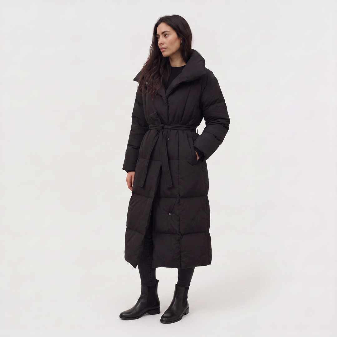 Long Line Hooded Puffer Coat