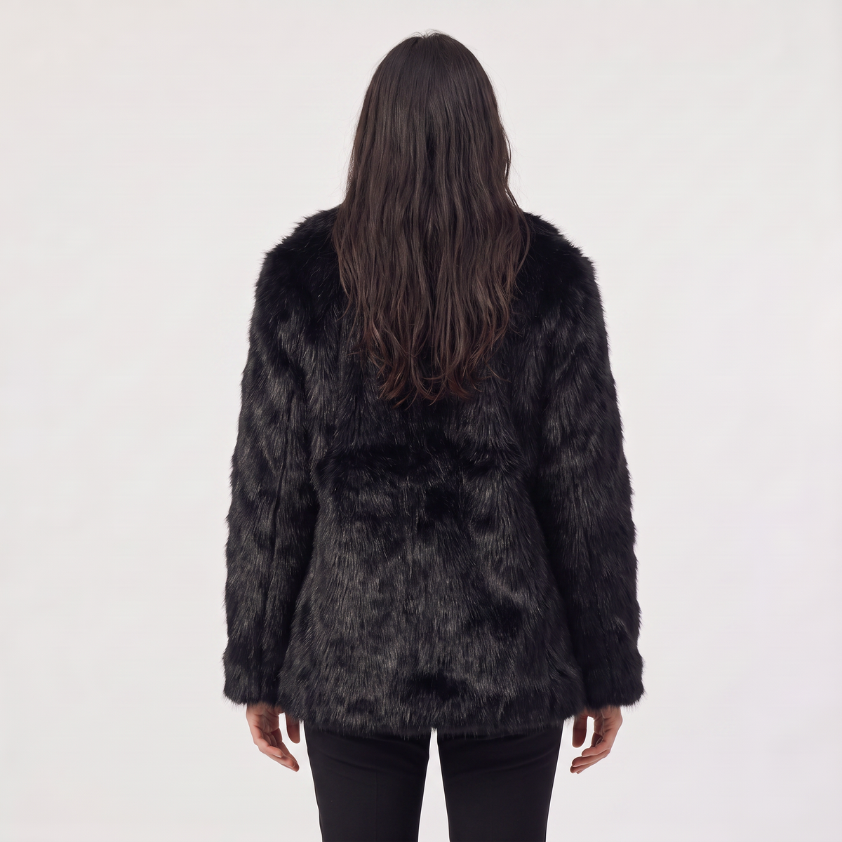Longline Faux Fur Coat