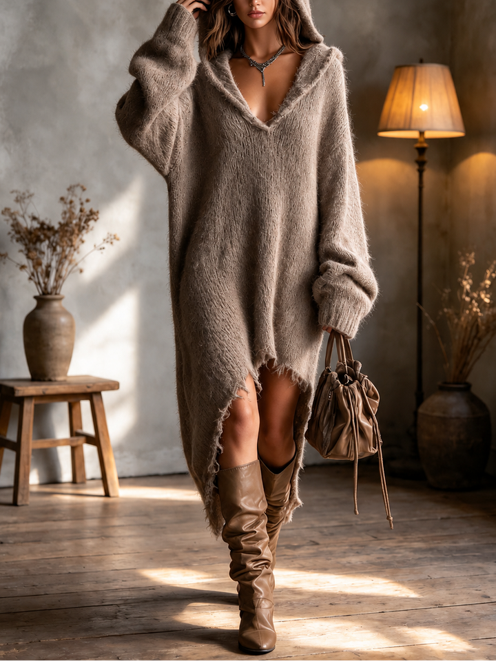 Harper | Hooded Midi Dress