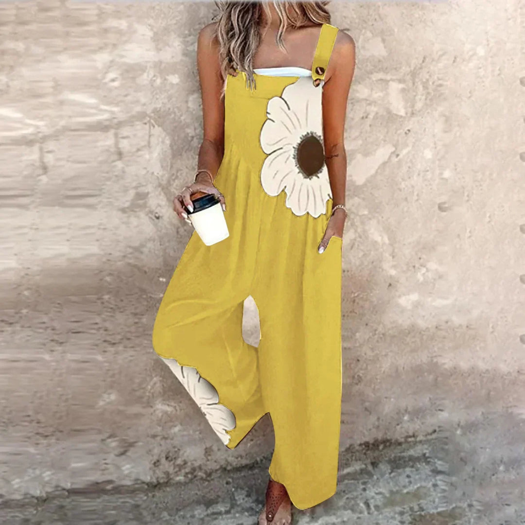 Yvette Bohemian Floral Contrast Jumpsuit