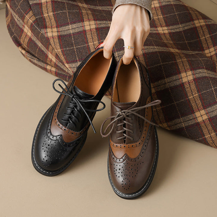 Hazel Vintage Wingtip Brogue Shoes