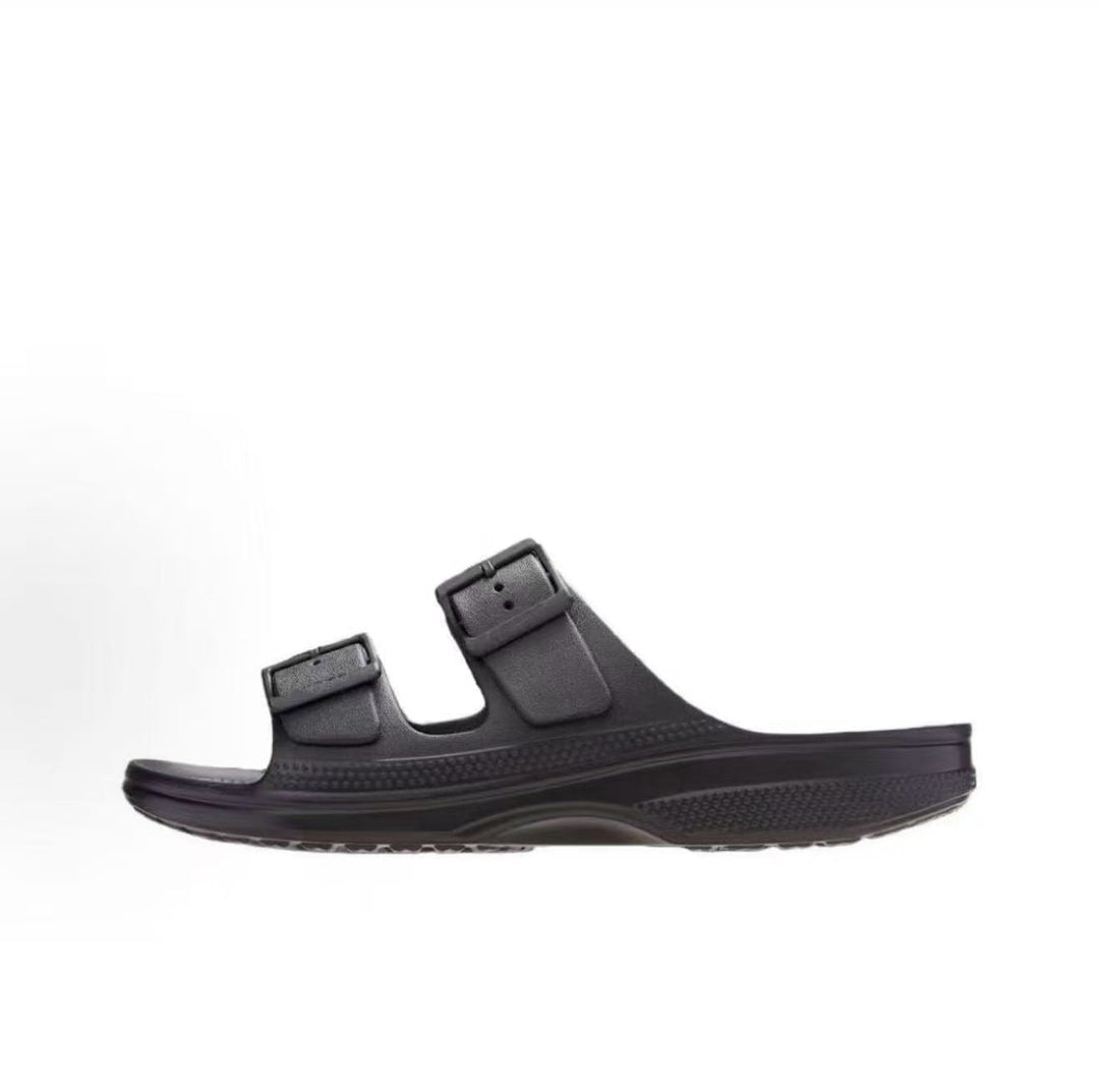 Metal Buckle Slide Sandals
