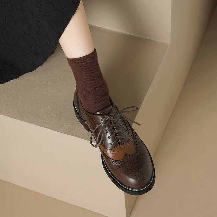 Hazel Vintage Wingtip Brogue Shoes