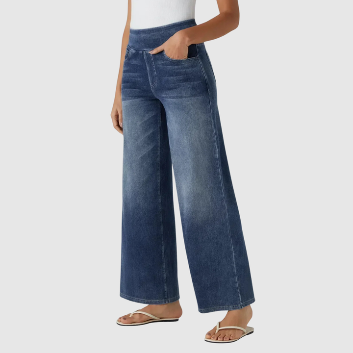 Eva | Comfortable &amp; Stretch High-Waist Trousers