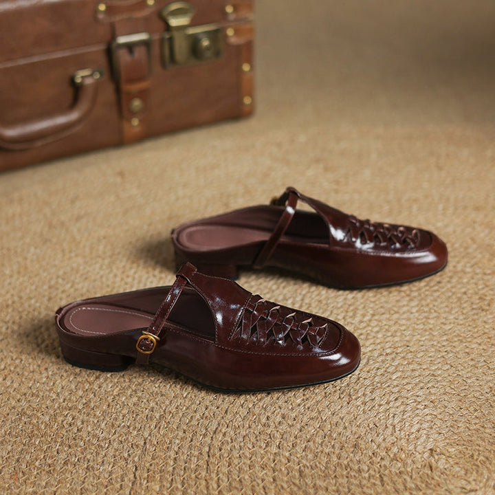 Elya Genuine Leather Mules