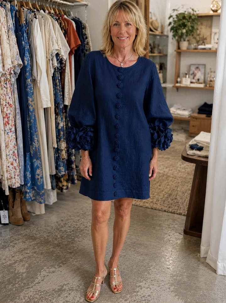 Bralow | Florence Floral Button-Down Mini Dress