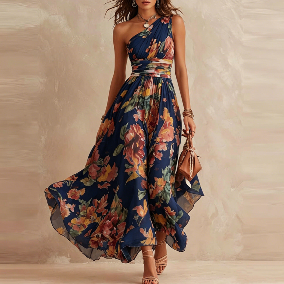 Bralow | Michelle One-Shoulder Floral Maxi Dress
