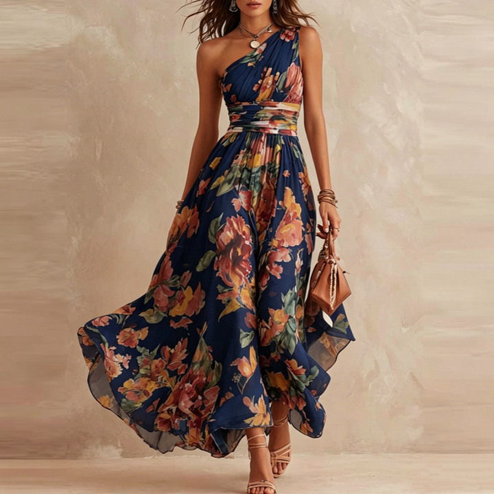 Bralow | Michelle One-Shoulder Floral Maxi Dress