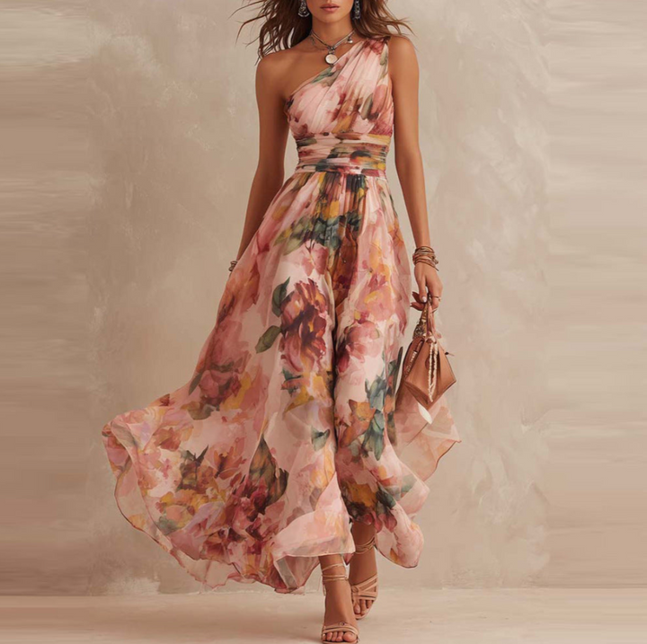 Bralow | Michelle One-Shoulder Floral Maxi Dress