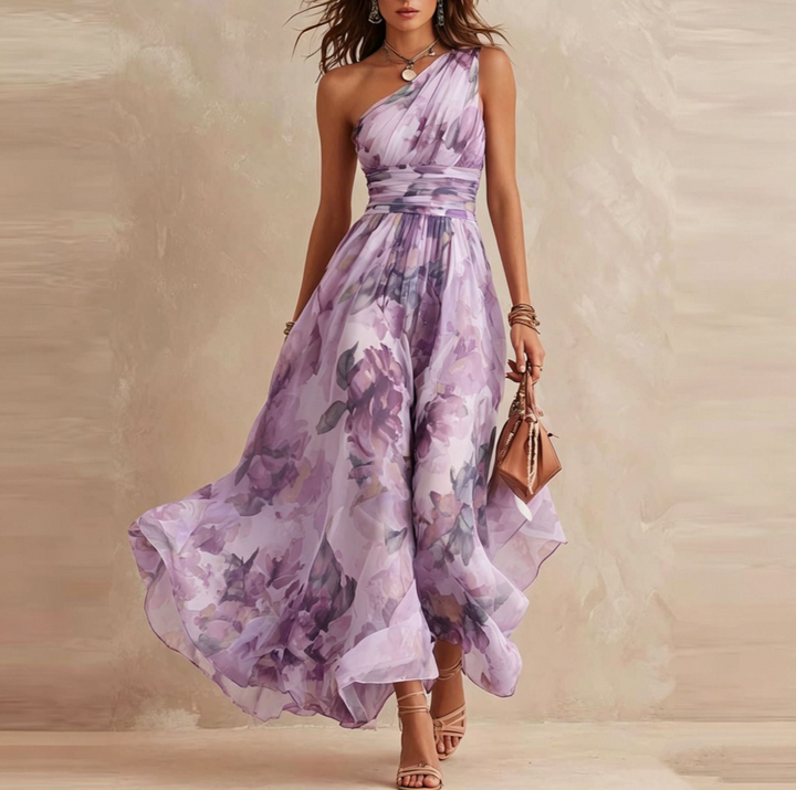 Bralow | Michelle One-Shoulder Floral Maxi Dress
