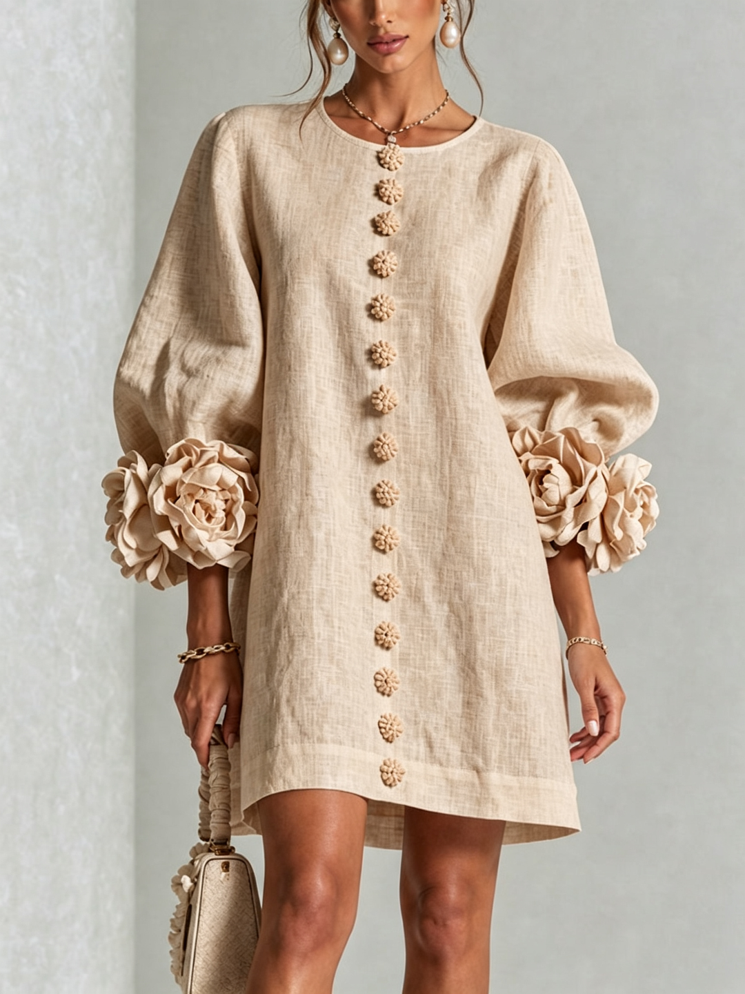 Bralow | Florence Floral Button-Down Mini Dress