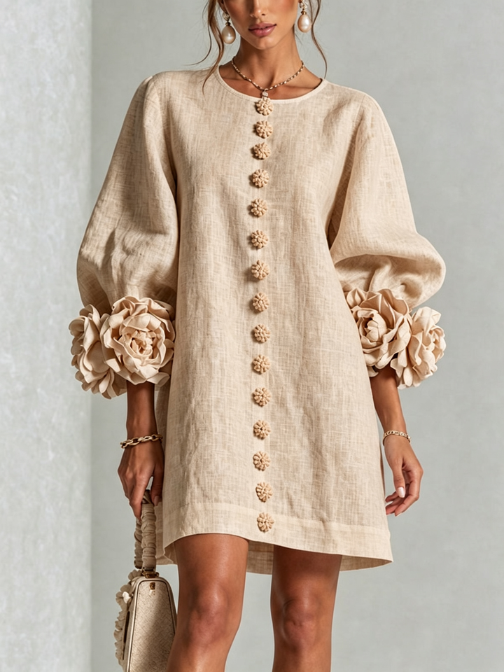 Bralow | Florence Floral Button-Down Mini Dress