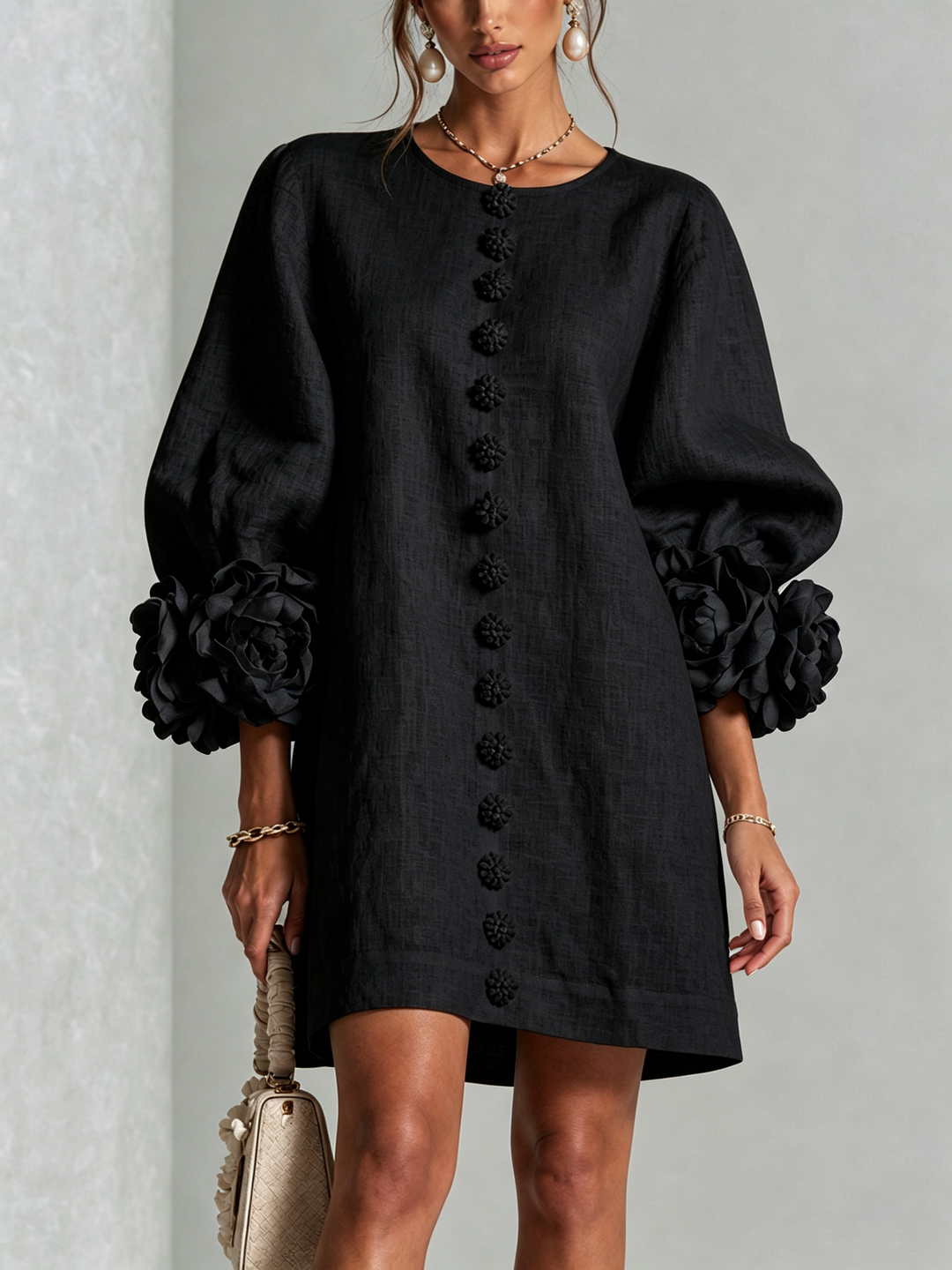 Bralow | Florence Floral Button-Down Mini Dress
