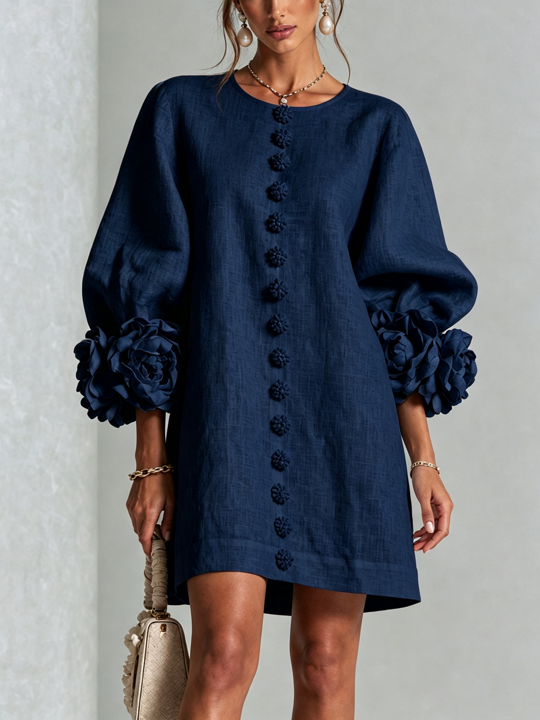 Bralow | Florence Floral Button-Down Mini Dress