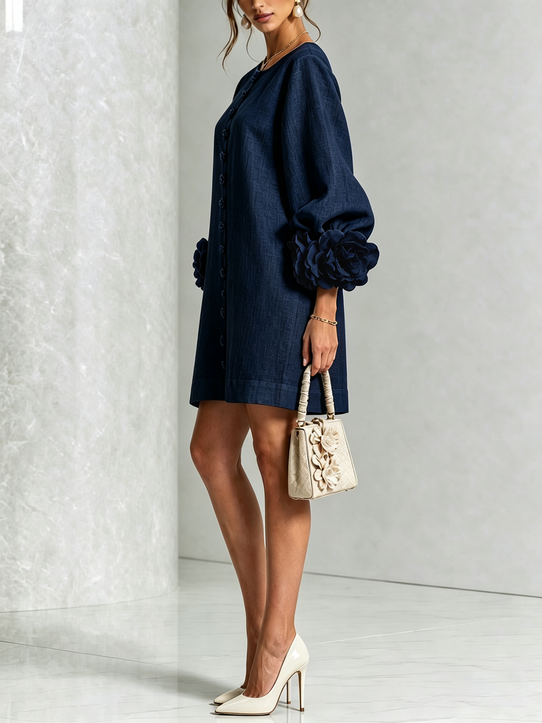 Bralow | Florence Floral Button-Down Mini Dress