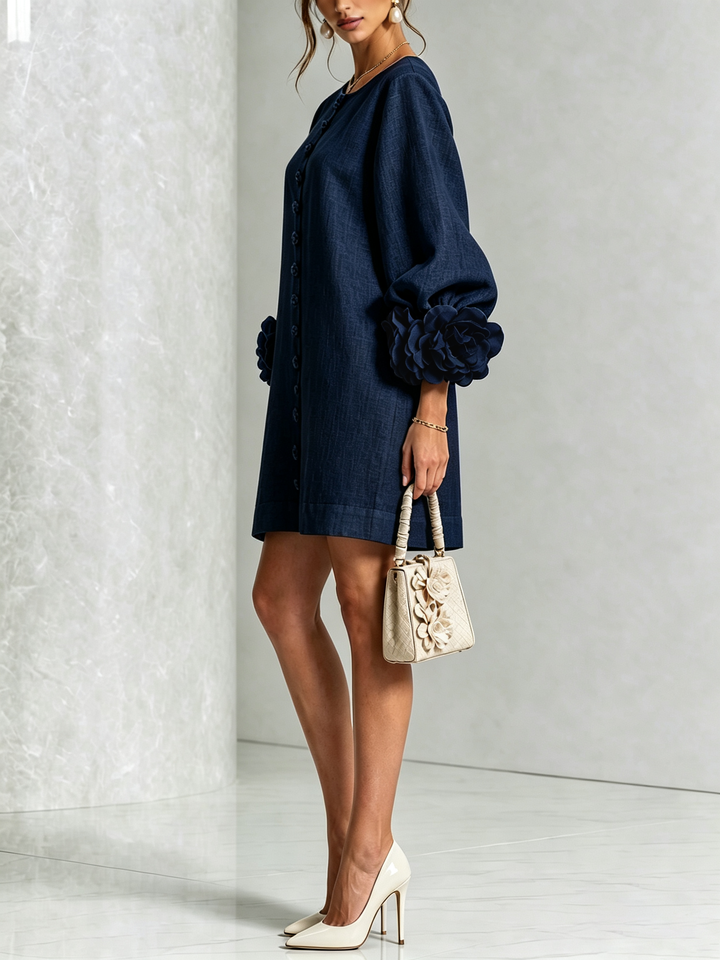 Bralow | Florence Floral Button-Down Mini Dress