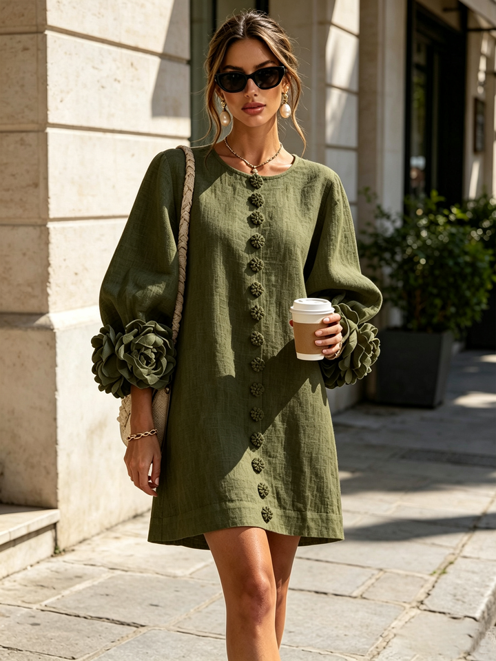 Bralow | Florence Floral Button-Down Mini Dress