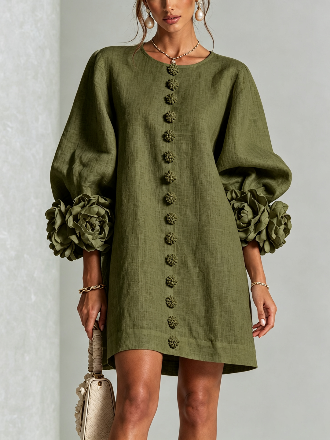 Bralow | Florence Floral Button-Down Mini Dress