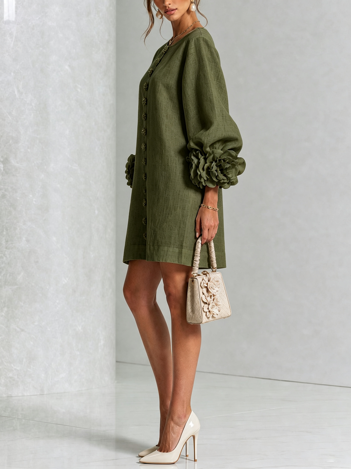 Bralow | Florence Floral Button-Down Mini Dress