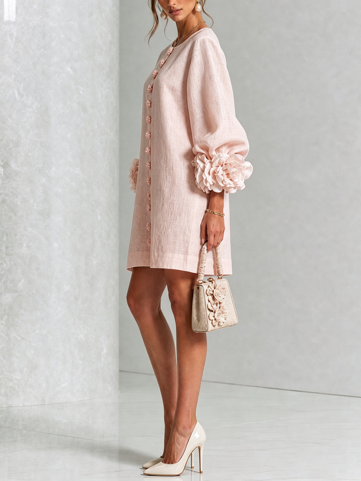 Bralow | Florence Floral Button-Down Mini Dress