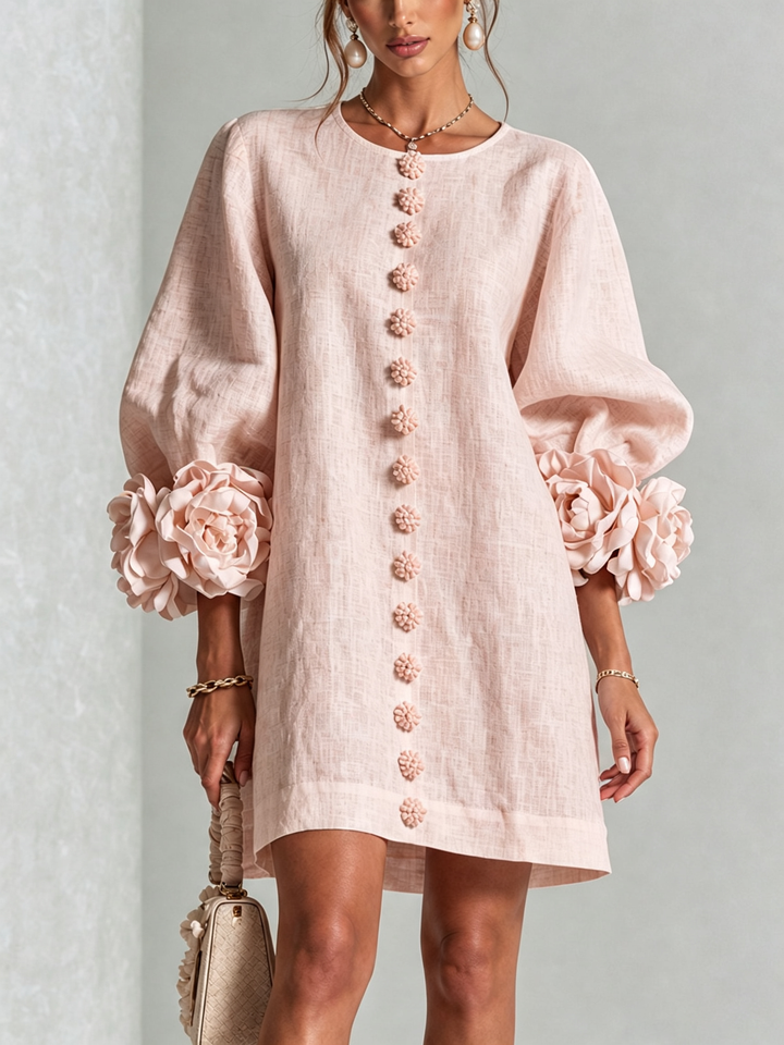 Bralow | Florence Floral Button-Down Mini Dress