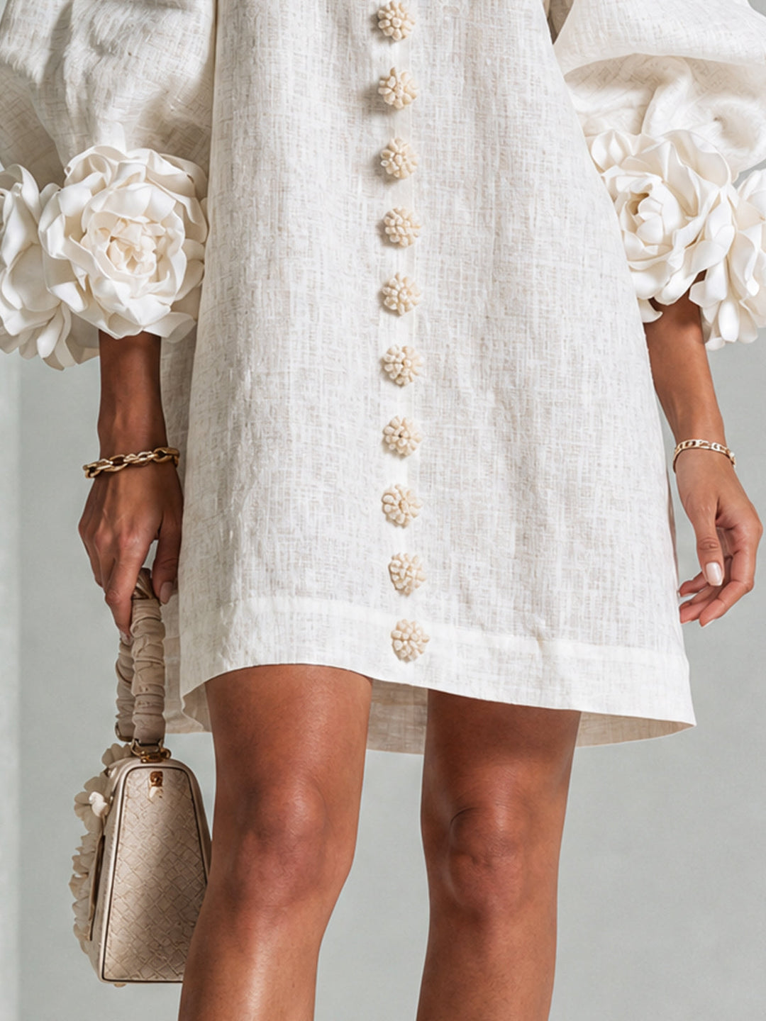 Bralow | Florence Floral Button-Down Mini Dress