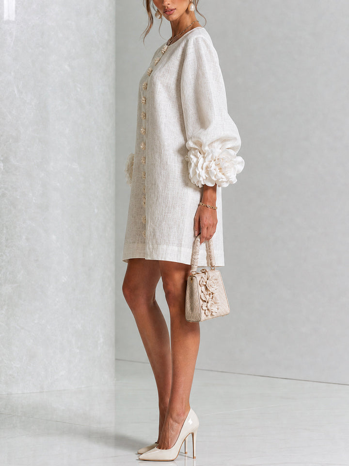 Bralow | Florence Floral Button-Down Mini Dress