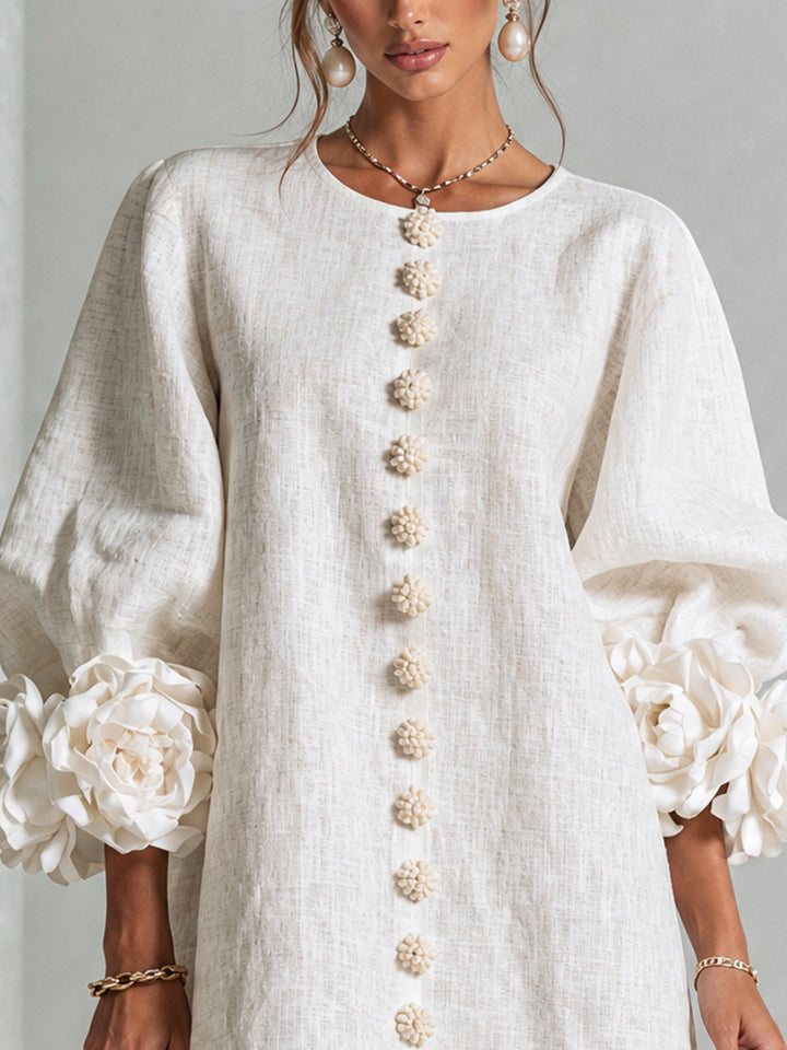 Bralow | Florence Floral Button-Down Mini Dress