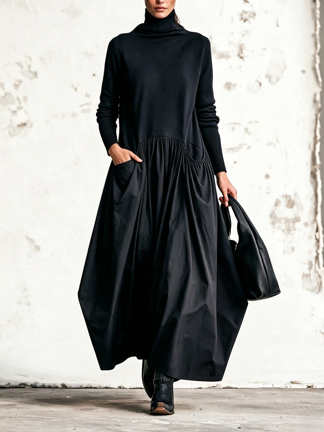 Ingrid | Turtleneck Maxi Dress