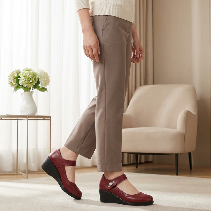Kimberly | Mary Jane Wedge Shoes