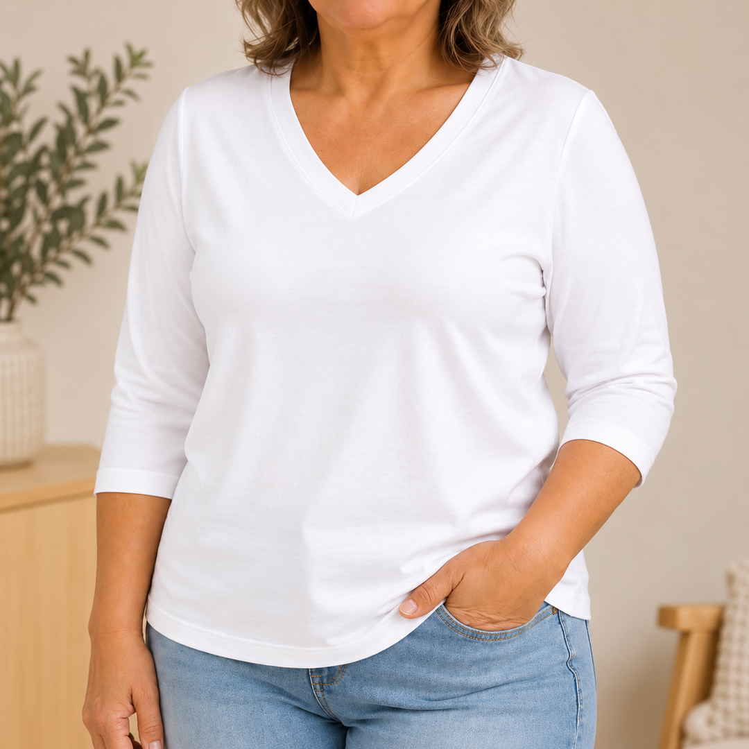 Mary-Ann Comfort V-Neck Tee