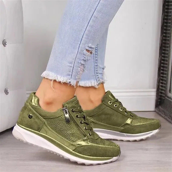 Amy Zip-Up Orthopedic Sneakers