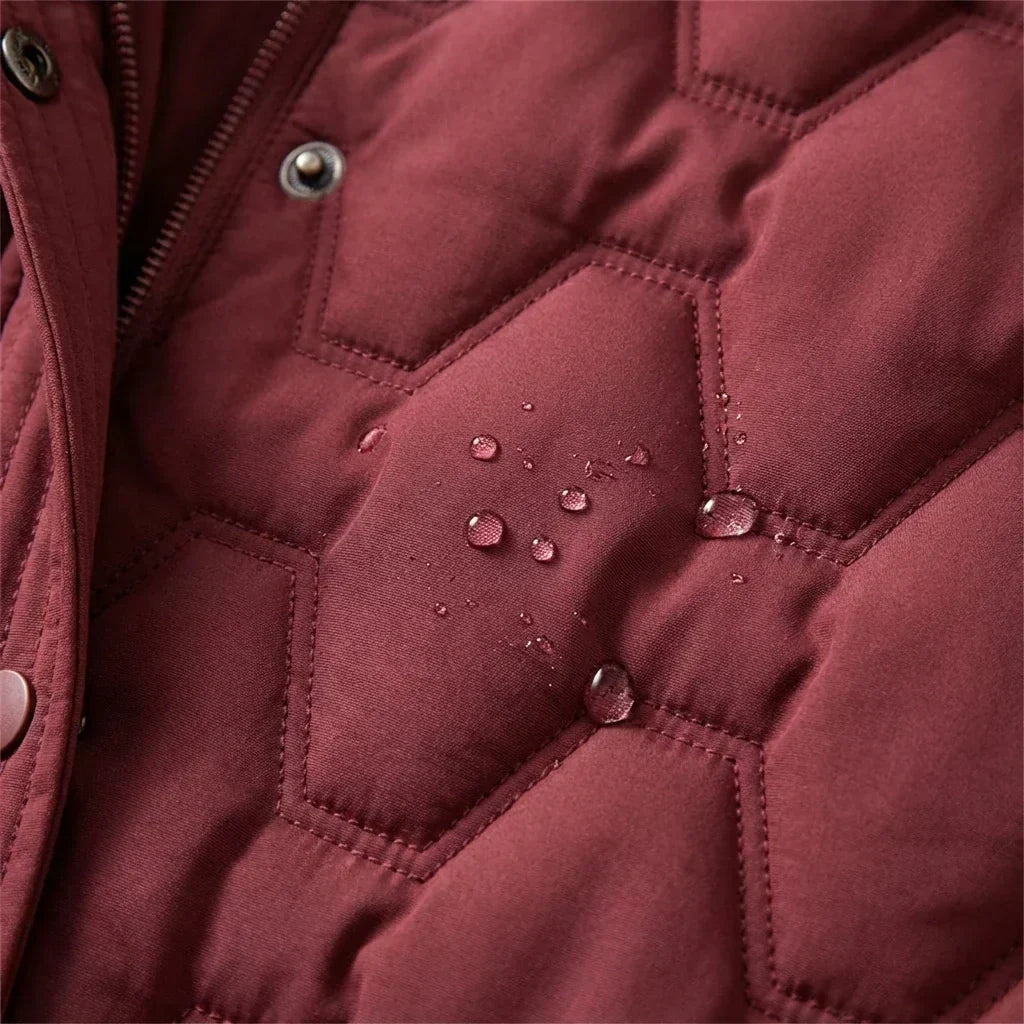 Maxi Quilted Hooded Coat